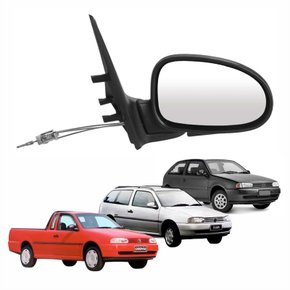 Retrovisor Vw Saveiro Parati Gol Bola G2 2 Portas 1995 Até 2000 Com Controle Lado Direito Passageiro