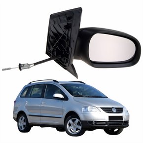 Retrovisor Vw Spacefox 2006 2007 2008 2009 Com Controle Lado Direito Passageiro