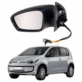 Retrovisor Vw Up 2014 2015 2016 2017 Elétrico Com Pisca Lado Esquerdo Motorista Original
