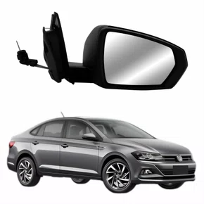 Retrovisor Vw Virtus 2017 Até 2022 Com Pisca Com Controle Lado Direito Passageiro