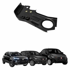 Suporte Travessa Radiador Fiat Argo 2017 até 2022 Cronos 2017 até 2022 Pulse 2021 até 2023 Lado Esquerdo Motorista