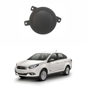 Tampa Farol de Milha Para-choque Fiat Grand Siena 2012 Até 2019 Lado Esquerdo Motorista