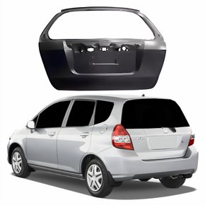 Tampa Traseira Honda Fit 2003 Até 2008 Sem Furo