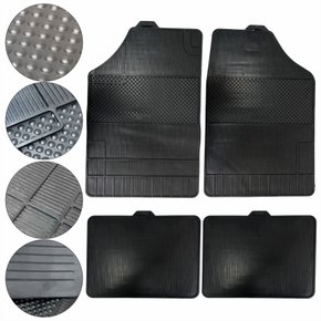 Tapete Automotivo De Borracha Série 3 Brb Com 4 Peças Tipo Universal
