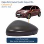Capa Retrovisor Citroen C3 2013 Até 2021 Texturizado Lado Esquerdo Motorista