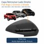 Capa Retrovisor Fiat Argo Cronos Strada 2017 Até 2023 Com Furo Lado Direito Passageiro