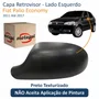 Capa Retrovisor Fiat Palio Economy 2011 Até 2017 Texturizado METAGAL Lado Esquerdo Motorista