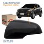 Capa Retrovisor Hyundai Creta 2017 2018 2019 2020 Com Furo Liso Lado Esquerdo Motorista