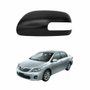 Capa Retrovisor Toyota Corolla 2008 até 2013 com Seta Preto Lado Esquerdo Motorista