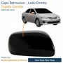 Capa Retrovisor Toyota Corolla 2009 Até 2014 Sem Furo Lado Direito Passageiro