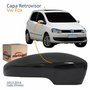 Capa Retrovisor Vw Fox 2013 2014 Liso Com Furo Lado Direito Passageiro