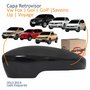 Capa Retrovisor Vw Fox Gol Golf Saveiro Up Voyage 2013 2014 Liso Com Furo Lado Esquerdo Motorista
