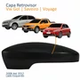 Capa Retrovisor Vw Gol Saveiro Voyage G5 2008 Até 2012 Liso Com Furo Lado Esquerdo Motorista