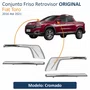 Conjunto Friso Retrovisor Fiat Toro 2016 Até 2021 Cromado ORIGINAL