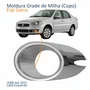 Copo Grade Milha Fiat Siena 2008 2009 2010 2011 2012 Cromado Lado Esquerdo Motorista