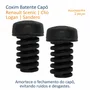 Kit Coxim Batente Capô Renault Scenic Clio Logan Sandero 2 Peças