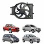 Eletroventilador Ventoinha Com Defletor Fiat Idea 2010 Até 2016 Com Ar Condicionado Palio Siena Strada 2010 Até 2021 Com Ar Condicionado Com Resistencia Modelo Gate