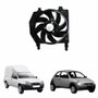 Eletroventilador Ventoinha Com Defletor Ford Fiesta 1996 Até 2000 Courier 1996 Até 2000 Sem Ar Condicionado