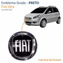 Emblema Grade Fiat Idea 2012 Até 2016 Preto