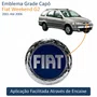 Emblema Grade Fiat Palio Weekend G2 2001 Até 2006 Capô