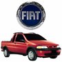 Emblema Grade Fiat Strada 2001 2002 2003 2004 Fire Azul