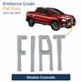 Emblema Grade Fiat Toro 2022 Até 2024 Cromado