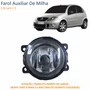 Farol Auxiliar De Milha Citroen C3 Lente Vidro Com Aro Preto