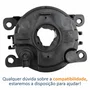 Farol Auxiliar De Milha Citroen C3 Lente Vidro Com Aro Preto