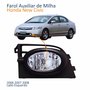 Farol Auxiliar De Milha Honda New Civic 2006 2007 2008 Lado Esquerdo Motorista