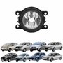 Farol Auxiliar de Milha Peugeot 207 2008 até 2014 307 2001 até 2011 Renault Sandero 2007 até 2019 Logan 2007 até 2019 Citroen C3 2002 até 2012 C4 2007 até 2009  Vidro Aro Prata