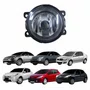 Farol Auxiliar De Milha Peugeot 207 307 Renault Sandero Logan Citroen C3 C4 Lente Vidro Com Aro Preto