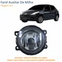 Farol Auxiliar De Milha Peugeot 207 Lente Vidro Com Aro Preto