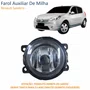 Farol Auxiliar De Milha Renault Sandero Lente Vidro Com Aro Preto