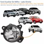 Farol Auxiliar De Milha Vw Gol Saveiro G5 2009 Até 2013 Voyage G5 2009 Até 2012 Golf 2007 Até 2013 Polo 2007 Até 2012 Fox Spacefox 2011 Até 2014 Lado Direito Passageiro