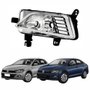 Farol Auxiliar de Milha Vw Polo Virtus 2017 Até 2022 Máscara Cromada Com Led Lado Esquerdo Motorista
