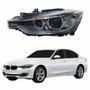 Farol Bmw Serie 3 320i 325i 328i 2013 Até 2016 Elétrico Com Projetor Entrada Angel Eyes Lado Esquerdo Motorista