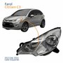 Farol Principal Citroen C3 2013 Até 2021 Máscara Cromada Lado Esquerdo Motorista