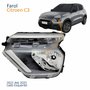Farol Principal Citroen C3 2021 2022 2023 2024 2025 Sem Led Drl Lado Esquerdo Motorista