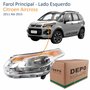 Farol Citroen Aircross 2011 Até 2015 Cromado Depo Lado Esquerdo Motorista