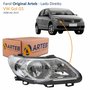 Farol Dianteiro VW Gol G5 2008 Até 2012 Original Arteb Foco Duplo Máscara Cromomix Lado Direito Passageiro