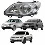 Farol Dianteiro VW Gol Voyage G5 2008 Até 2012 Saveiro G5 2009 Até 2013 Original Arteb Foco Duplo Máscara Cromomix Lado Esquerdo Motorista