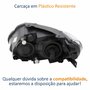Farol Dianteiro VW Saveiro G5 2009 Até 2013 Original Arteb Foco Duplo Máscara Cromomix Lado Direito Passageiro