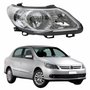 Farol Dianteiro VW Voyage G5 2008 Até 2012 Original Arteb Foco Duplo Máscara Cromomix Lado Direito Passageiro