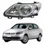 Farol Dianteiro VW Voyage G5 2008 Até 2012 Original Arteb Foco Duplo Máscara Cromomix Lado Esquerdo Motorista