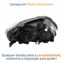 Farol Dianteiro VW Voyage G5 2008 Até 2012 Original Arteb Foco Duplo Máscara Cromomix Lado Esquerdo Motorista