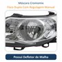 Farol Dianteiro VW Voyage G5 2008 Até 2012 Original Arteb Foco Duplo Máscara Cromomix Lado Esquerdo Motorista