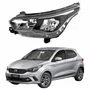 Farol Fiat Argo 2016 Até 2024 Máscara Negra Sem Led Lado Esquerdo Motorista