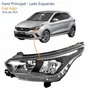 Farol Fiat Argo 2016 Até 2024 Máscara Negra Sem Led Lado Esquerdo Motorista