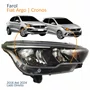 Farol Principal Fiat Argo Cronos 2016 Até 2024 Máscara Negra Com Led Lado Direito Passageiro