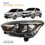 Farol Principal Fiat Argo Cronos 2016 Até 2024 Máscara Negra Com Led Lado Esquerdo Motorista